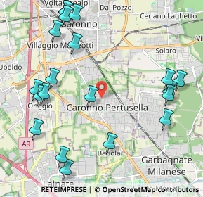 Mappa Largo Donatori Del Sangue, 21042 Caronno Pertusella VA, Italia (2.6015)