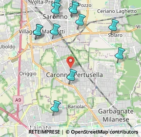 Mappa Largo Donatori Del Sangue, 21042 Caronno Pertusella VA, Italia (2.48417)