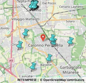 Mappa Largo Donatori Del Sangue, 21042 Caronno Pertusella VA, Italia (2.6085)