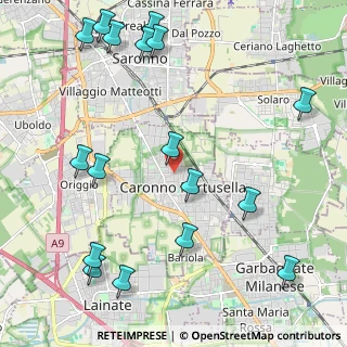 Mappa Via Silvio Pellico, 21042 Caronno Pertusella VA, Italia (2.75353)
