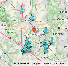 Mappa Via Silvio Pellico, 21042 Caronno Pertusella VA, Italia (4.31929)