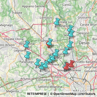 Mappa Via Silvio Pellico, 21042 Caronno Pertusella VA, Italia (7.42235)