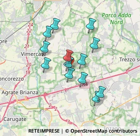Mappa Via A. Moro, 20876 Ornago MB, Italia (2.91769)