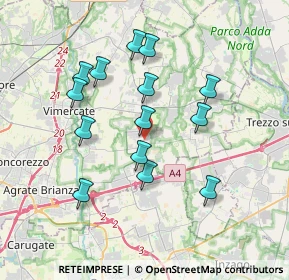 Mappa Via A. Moro, 20876 Ornago MB, Italia (3.38)