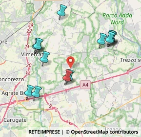 Mappa Via Aldo Moro, 20876 Ornago MB, Italia (4.268)