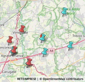 Mappa Via A. Moro, 20876 Ornago MB, Italia (4.94818)