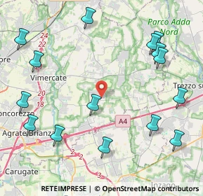 Mappa Via A. Moro, 20876 Ornago MB, Italia (5.288)