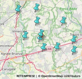 Mappa Via A. Moro, 20876 Ornago MB, Italia (3.82818)