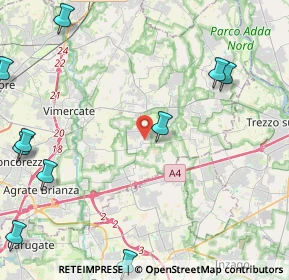 Mappa Via Aldo Moro, 20876 Ornago MB, Italia (6.655)