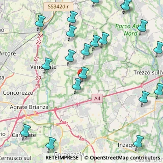 Mappa Via Aldo Moro, 20876 Ornago MB, Italia (5.8375)