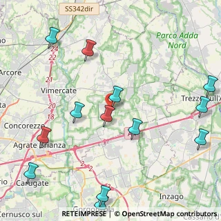 Mappa Via Aldo Moro, 20876 Ornago MB, Italia (5.45385)