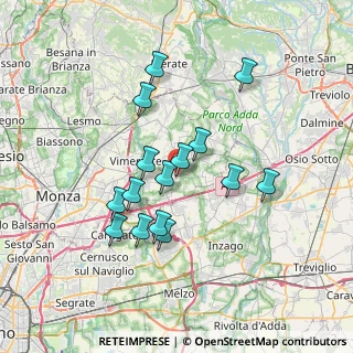 Mappa Via A. Moro, 20876 Ornago MB, Italia (6.24067)