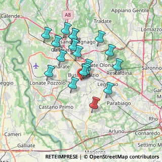 Mappa Via Pio X² Papa Sarto, 21052 Busto Arsizio VA, Italia (6.10389)