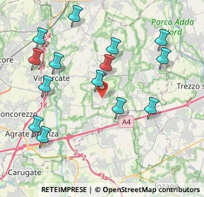 Mappa 20876 Ornago MB, Italia (4.28714)