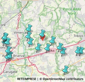 Mappa 20876 Ornago MB, Italia (5.1055)