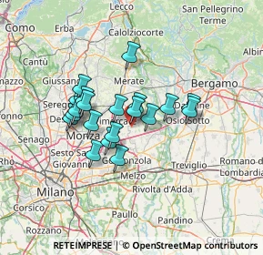 Mappa 20876 Ornago MB, Italia (10.303)