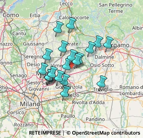 Mappa 20876 Ornago MB, Italia (10.493)
