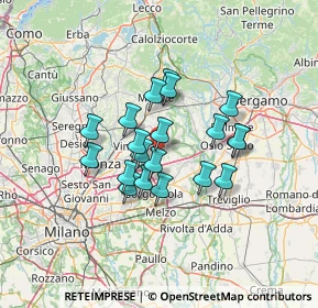 Mappa 20876 Ornago MB, Italia (10.146)