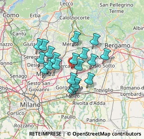 Mappa 20876 Ornago MB, Italia (10.0485)