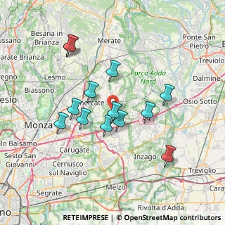 Mappa 20876 Ornago MB, Italia (6.53385)