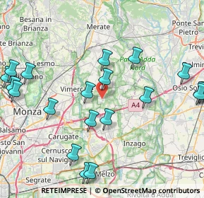 Mappa 20876 Ornago MB, Italia (10.135)