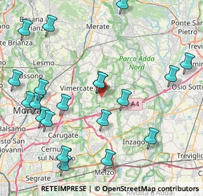 Mappa 20876 Ornago MB, Italia (9.7875)