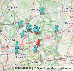 Mappa 20876 Ornago MB, Italia (6.4325)