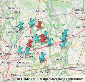 Mappa 20876 Ornago MB, Italia (6.04133)