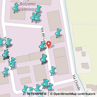 Mappa Via del Lavoro, 36050 Bolzano Vicentino VI, Italia (0.07931)