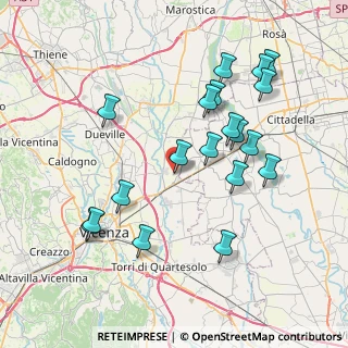 Mappa Via del Lavoro, 36050 Bolzano Vicentino VI, Italia (7.93105)