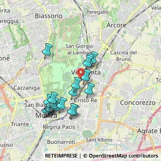 Mappa Via Angelo Farina, 20058 Villasanta MB, Italia (1.8145)