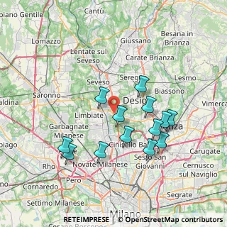 Mappa Via Rovereto, 20814 Varedo MB, Italia (6.87462)
