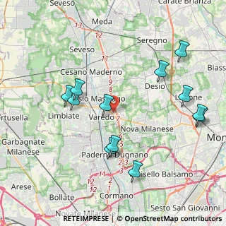 Mappa Via Rovereto, 20814 Varedo MB, Italia (4.29417)