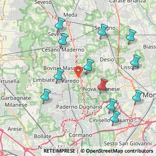 Mappa Via Rovereto, 20814 Varedo MB, Italia (4.71417)
