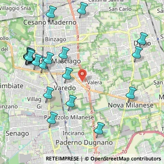 Mappa Via Rovereto, 20814 Varedo MB, Italia (2.6555)