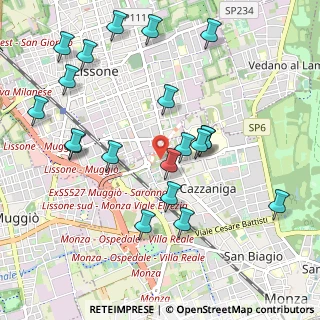 Mappa Via Luigi Boccherini, 20052 Monza MB, Italia (1.1015)