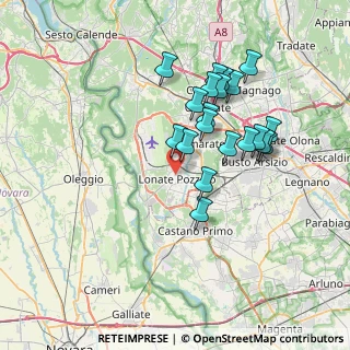 Mappa Piazza Sant'Ambrogio, 21015 Lonate Pozzolo VA, Italia (6.5345)
