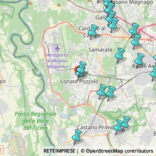 Mappa Via Cavour Camillo Benso, 21015 Lonate Pozzolo VA, Italia (6.069)