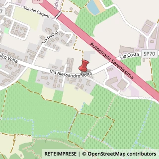 Mappa Via Alessandro Volta,  76, 25030 Erbusco, Brescia (Lombardia)