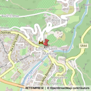 Mappa Via Emile Chanoux, 121, 11026 Pont-Saint-Martin, Aosta (Valle d'Aosta)