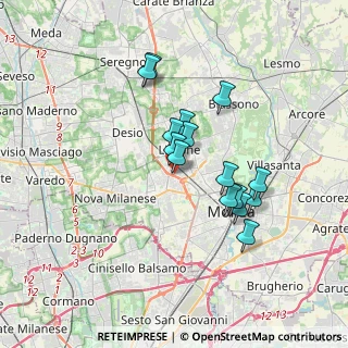 Mappa Via Amedeo Modigliani, 20851 Lissone MB, Italia (2.874)