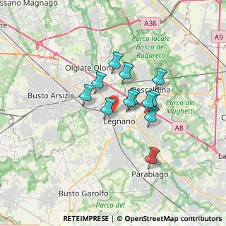 Mappa Via Camillo Benso Conte di Cavour, 20025 Legnano MI, Italia (2.44083)