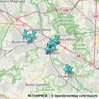 Mappa Via Camillo Benso Conte di Cavour, 20025 Legnano MI, Italia (2.54364)