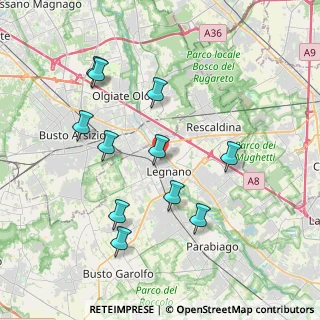Mappa Via Camillo Benso Conte di Cavour, 20025 Legnano MI, Italia (3.86)