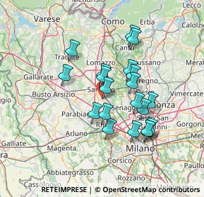Mappa Via Zari Luigi, 21042 Caronno Pertusella VA, Italia (11.768)