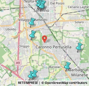 Mappa Via Zari Luigi, 21042 Caronno Pertusella VA, Italia (2.79364)