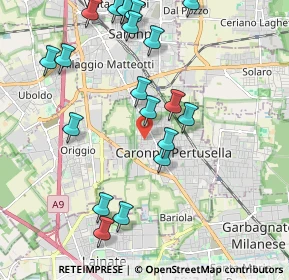 Mappa Via L. Zari, 21042 Caronno Pertusella VA, Italia (2.26)