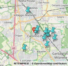 Mappa Via Zari Luigi, 21042 Caronno Pertusella VA, Italia (1.59818)