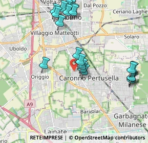 Mappa Via Zari Luigi, 21042 Caronno Pertusella VA, Italia (2.178)