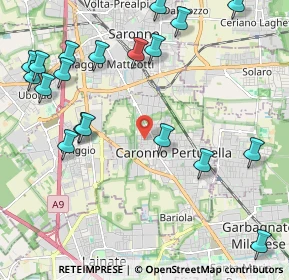 Mappa Via Zari Luigi, 21042 Caronno Pertusella VA, Italia (2.63684)